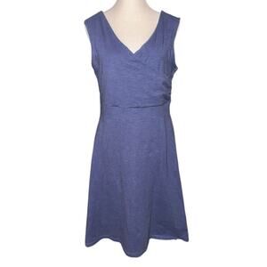 Patagonia Porch Song Dress Women's Blue Stretch Sleeveless Summer - Large